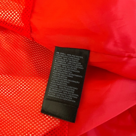 The North Face Women's Vibrant orange/red wind breaker - Picture 13 of 14